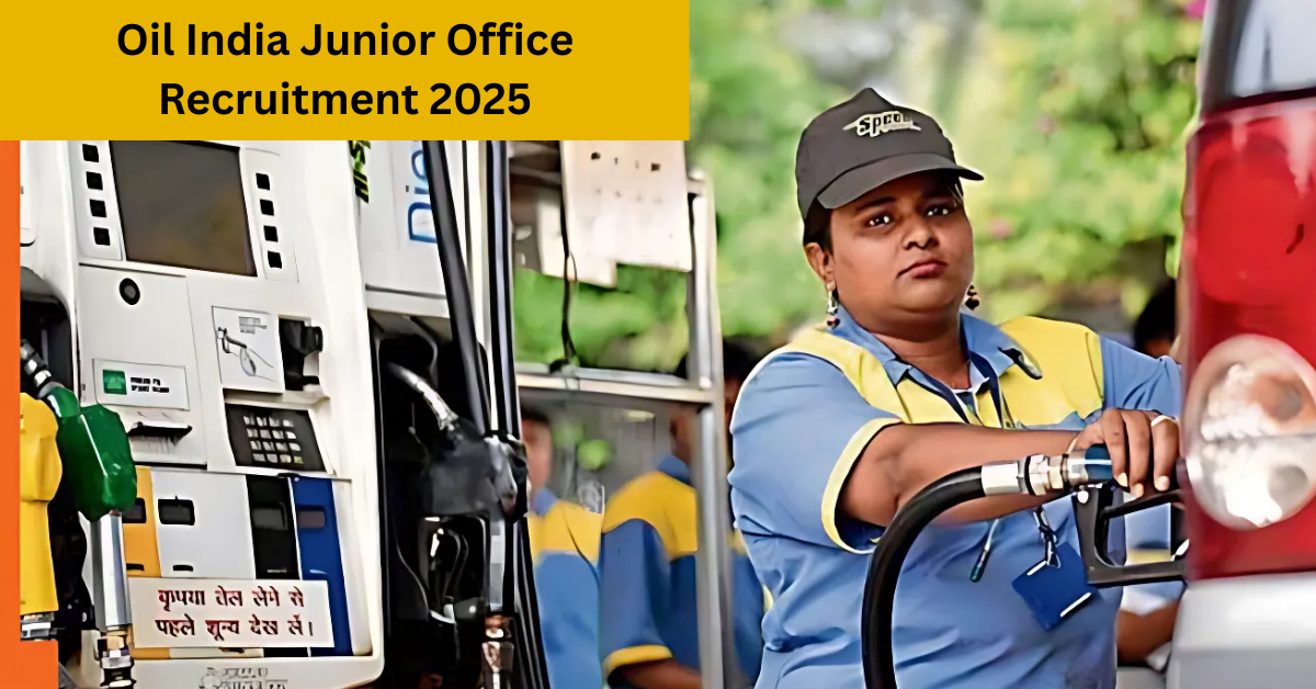 Oil India Junior Office Recruitment 2025: Apply Online Form and get complete details here