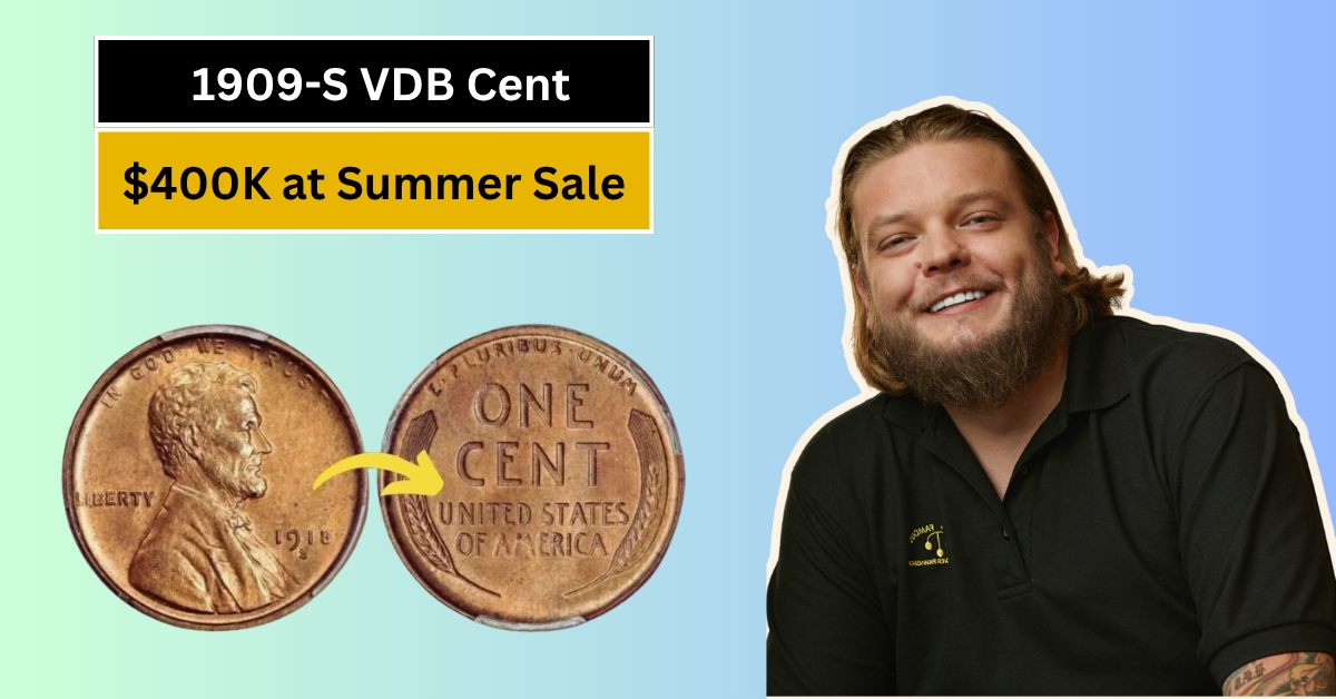 1909-S VDB Cent Fetches $400K at Summer Sale – A Rare Lincoln Penny Makes History